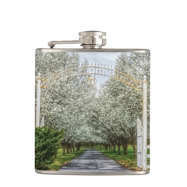 Spring Drive Home Hip Flask (Front)