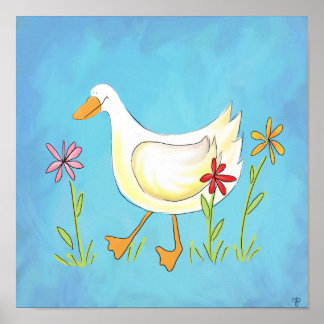 Spring Duck Poster