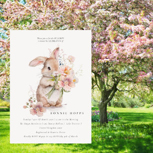 Spring Easter Brunch Egg Hunt Baby Shower Invitation