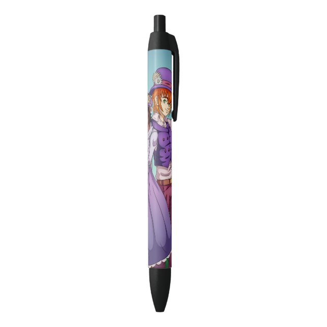 Spring Easter Couple Black Ink Pen (Bottom (Vertical))