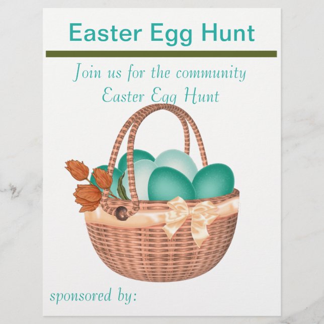 Spring Easter Egg Hunt Flyer (Front)