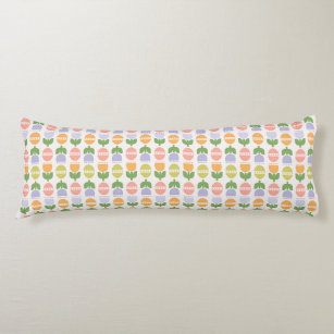 Spring Easter Eggs & Tulips Body Cushion