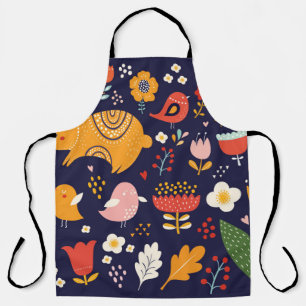 Spring Easter: flowers, bunnies collection Apron