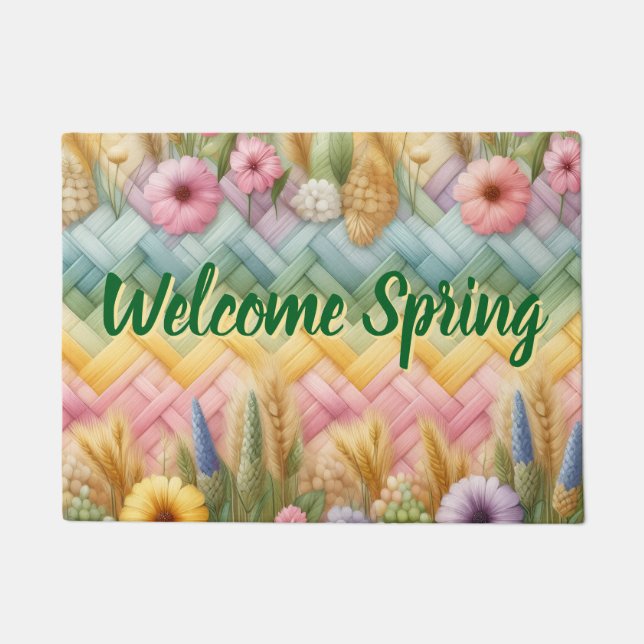 Spring Easter Joy (Welcome Spring) Doormat (Front)