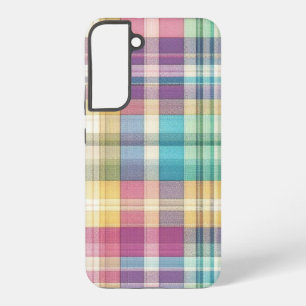 Spring/Easter pastel plaid/tartan  Samsung Galaxy Case