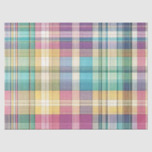 Spring/Easter pastel plaid/tartan Tissue Paper