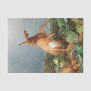 Spring Easter Rabbits Decoupage Decoupaging Rustic Tissue Paper