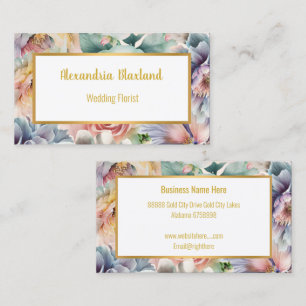 SPRING EDIT FLORAL BUSINESS CARD