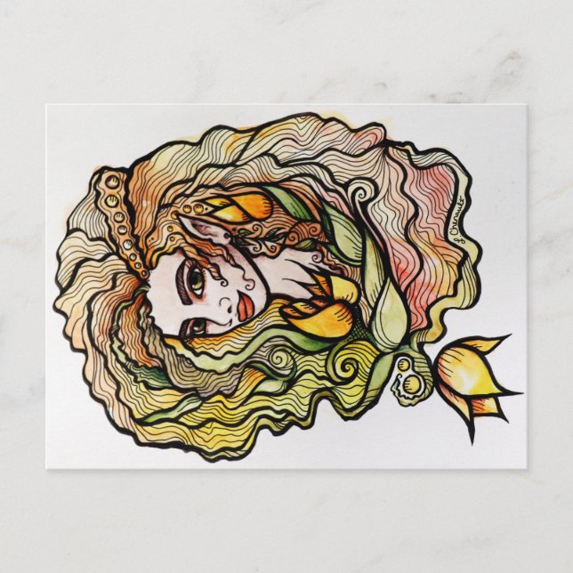 Spring Elf Goddess Wiccan Postcard (Front)