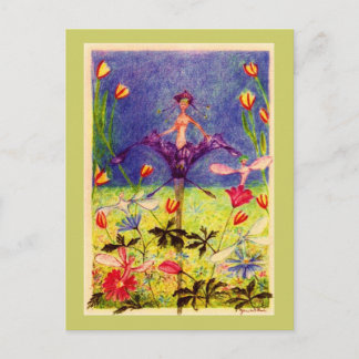 spring- elve postcard