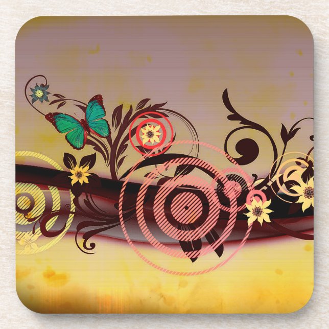 Spring Explosion Cork Coaster (Front)