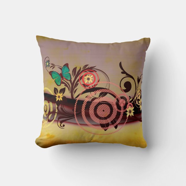 Spring Explosion Throw PIllow (Front)