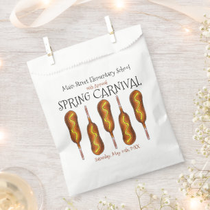 Spring Fair Carnival Festival Corn Dog Corndog Favour Bags