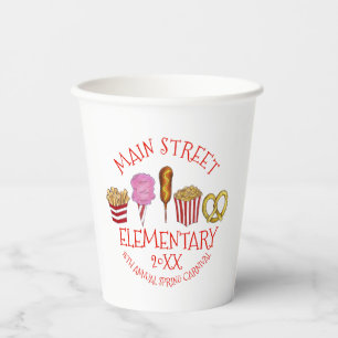 Spring Fair Carnival Festival Corndog Ice Cream Paper Cups