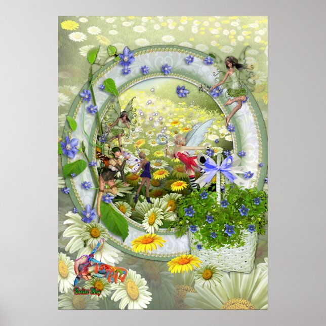 Spring Fairies Baby girl Décor Poster (Front)