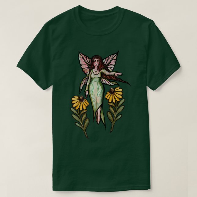 Spring Fairy Art Springtime DaisyT-Shirt T-Shirt (Design Front)