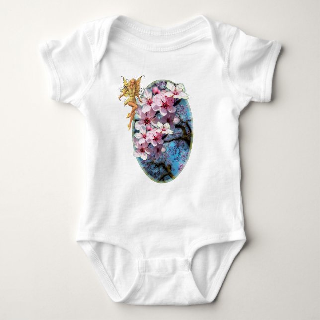 Spring fairy baby bodysuit (Front)