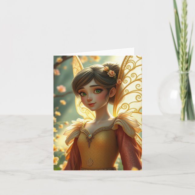  Spring Fairy Portrait Card (Front)