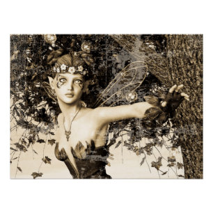 Spring Fairy Vintage Poster