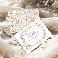 Spring Fairy Wildflower Garden Baby Diaper Raffle