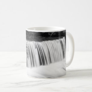 Spring Falls At Hodgson Grayscale Coffee Mug
