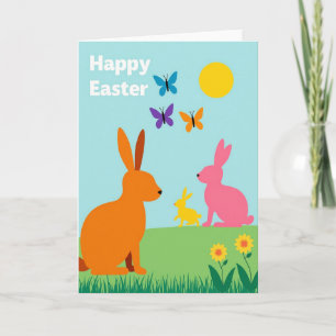Spring Family Easter Card