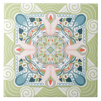 Spring Fantasy Mandala Tile