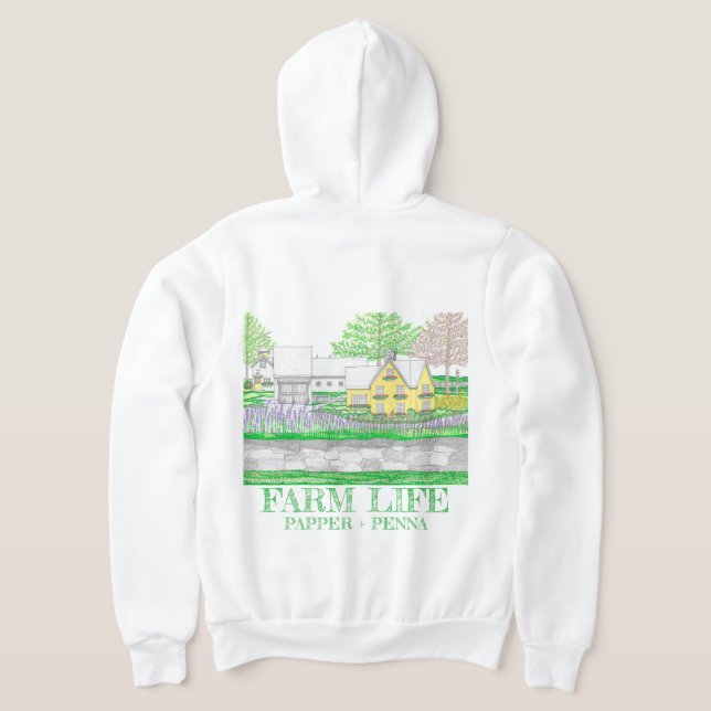 Spring Farm Zippered Hoodie (Laydown Back)