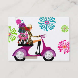 Spring Fashion Handbags Retro Daisy Flowers Business Card