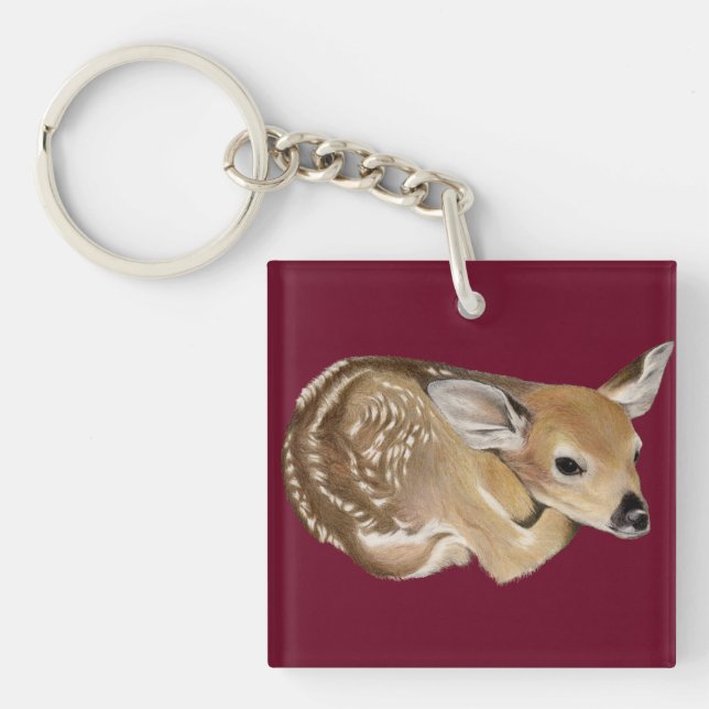Spring Fawn Key Ring (Front)