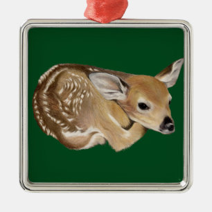 Spring Fawn Metal Tree Decoration