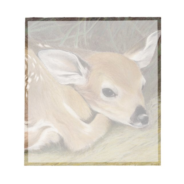 Spring Fawn Notepad (Front)