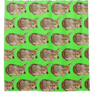 Spring Fawn Shower Curtain