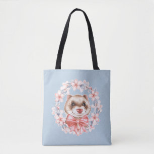 Spring Ferret Tote Bag