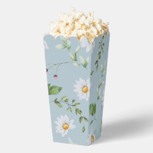 Spring Festival Blue Daisy Popcorn Favour Box
