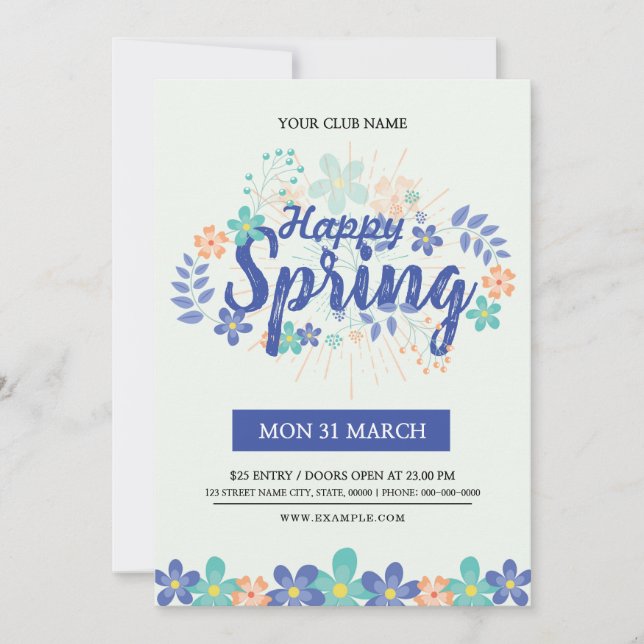 Spring Festival Flyer Invitation (Front)