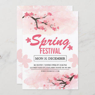 Spring Festival Flyer Template