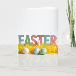 Spring Festivity Wooden Letter Card