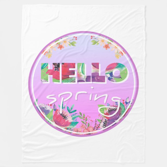 Spring Fleece Blanket (Front)