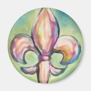 Spring Fleur De Lis Magnet