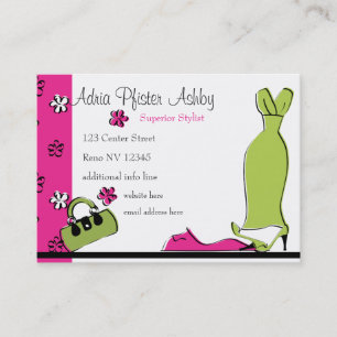 Spring Fling Fashion Business Card