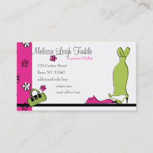 Spring Fling Fashion Business Card