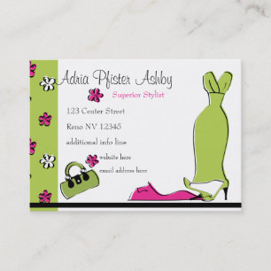 Spring Fling Fashion Business Card