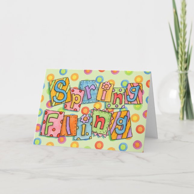 Spring Fling - Greeting Card (Front)