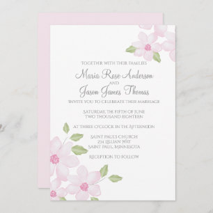 Spring Floral 5" x 7" Invitation
