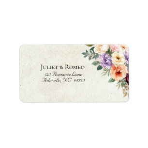 Spring Floral Address Label