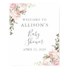 Spring Floral Baby Shower Sign