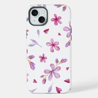 Spring floral background iPhone 15 plus case