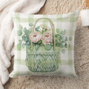 Spring Floral Basket Cushion