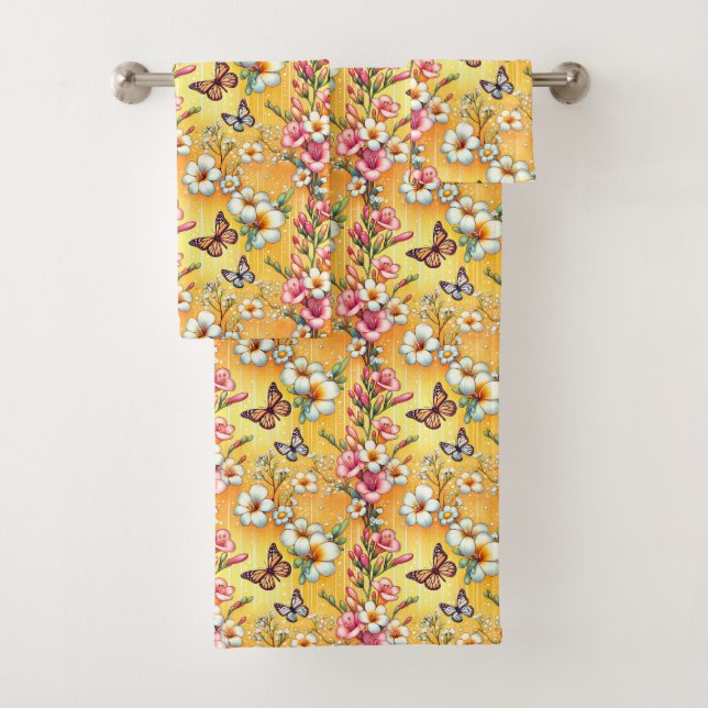 Spring Floral  Bath Towel Set (Insitu)